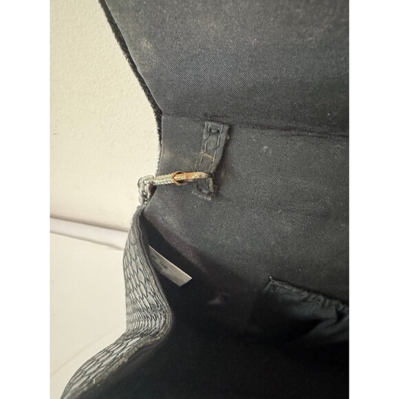 VINTAGE MARY FRANCES BLACK BUTTERFLY BEADED SHOULDER BAG - Picture 8 of 9